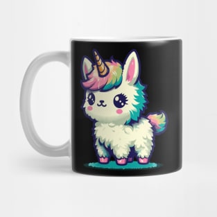 Kawaii rainbow llamacorn unicorn llama Mug